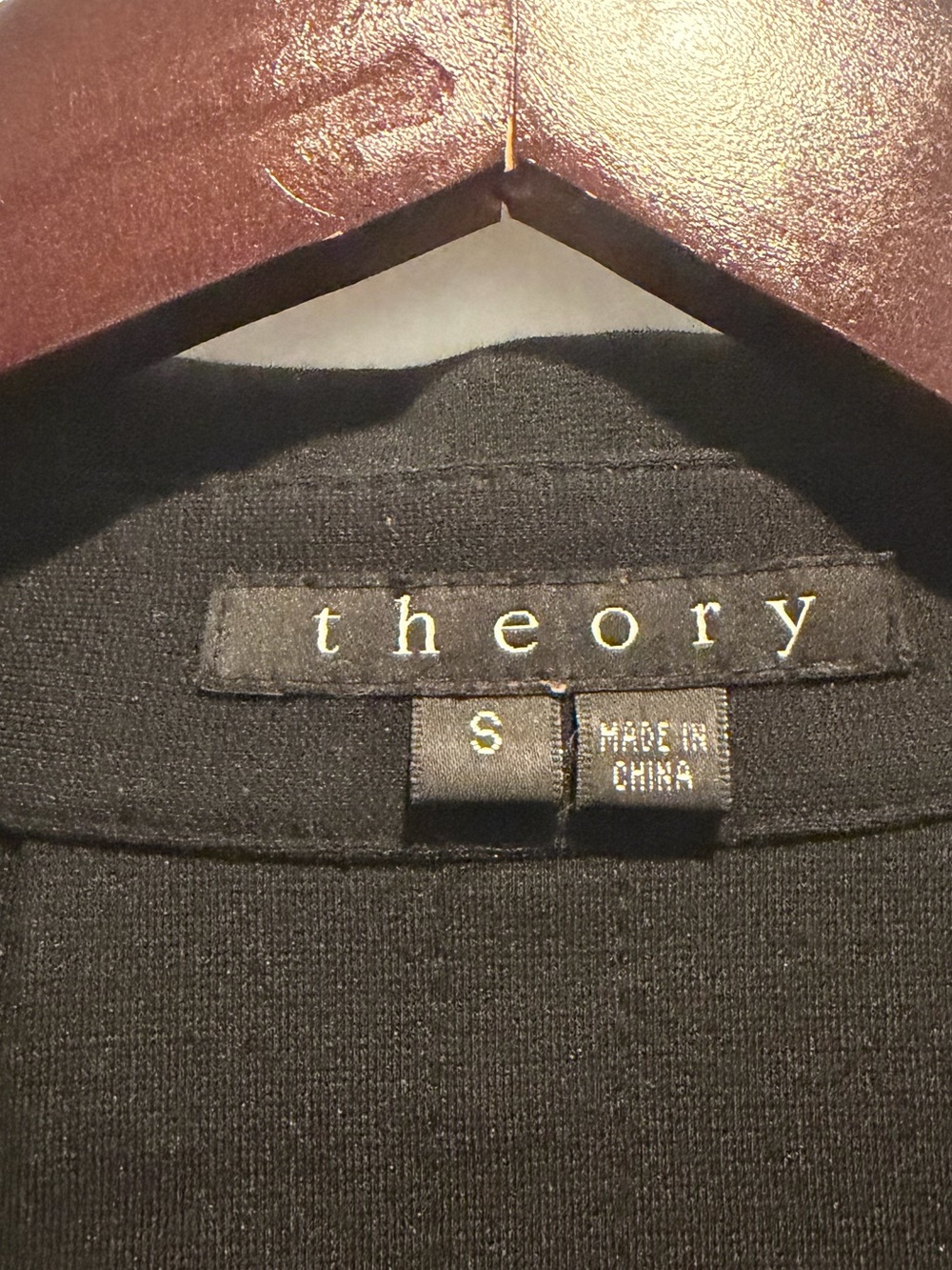 Theory Black Cropped Trench Coat with Belt - Picture 2 of 9